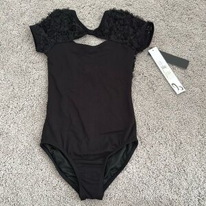 Girls black leotard